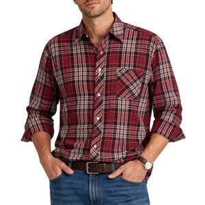 Burberry Plaid Button Up Casual Shirt